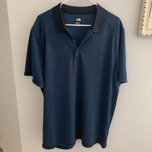 North Face men’s blue polo short sleeve shirt XL